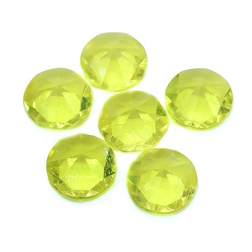 キッシーズ ジュエルアイス　ダイヤモンド　蛍光クリア 1kg　約250個入 イエロー　KISJI62692 1袋（ご注文単位1袋）【直送品】