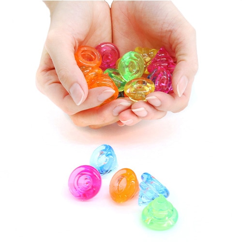 キッシーズ ジュエルアイス 蛍光クリア うんちくん 約220個 KISJI63945 1袋(ご注文単位1袋)【直送品】