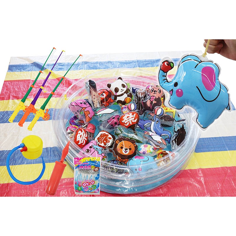 キッシーズ 縁日すくい eセット ヨーヨー釣り バラエティ ヨーヨー60個 1セット(ご注文単位1セット)【直送品】