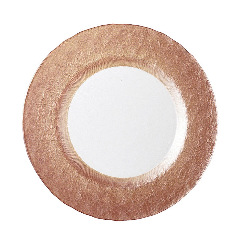 ミヤザキ食器 エムスタイル マラケシュ リムプレート 22.5cm ブロンズ MR2201BZ 1個（ご注文単位4個）【直送品】