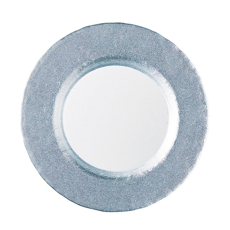 ミヤザキ食器 エムスタイル マラケシュ リムプレート 22.5cm シルバー MR2201SL 1個（ご注文単位4個）【直送品】