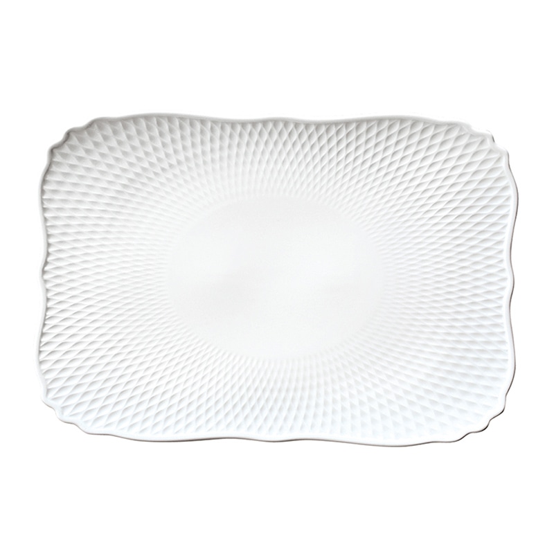 ミヤザキ食器 エムスタイル ドルチェコレクション リズ 長角プレート 31cm DL31141 1個（ご注文単位3個）【直送品】