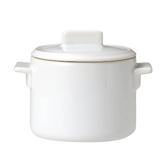 ミヤザキ食器 エムスタイル ソレイユ 蓋付きカップ S ホワイト SO4812 1個（ご注文単位6個）【直送品】