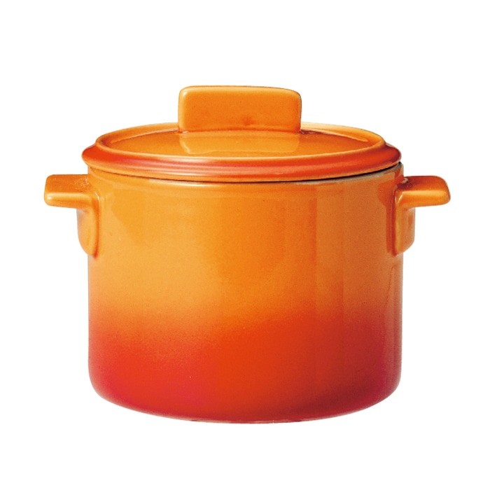 ミヤザキ食器 エムスタイル ソレイユ 蓋付きカップ S オレンジ SO4812OR 1個（ご注文単位6個）【直送品】