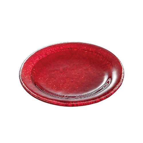 ミヤザキ食器 アクサム ポルカ ラウンドディッシュ レッド PO0209RD 1個(ご注文単位6個)【直送品】
