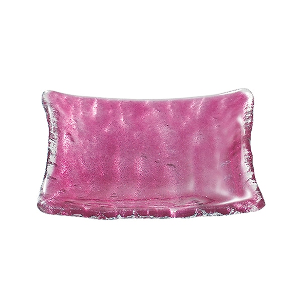 ミヤザキ食器 アクサム ポルカ レクタンギュラーディッシュ パープル PO0409PU 1個（ご注文単位6個）【直送品】