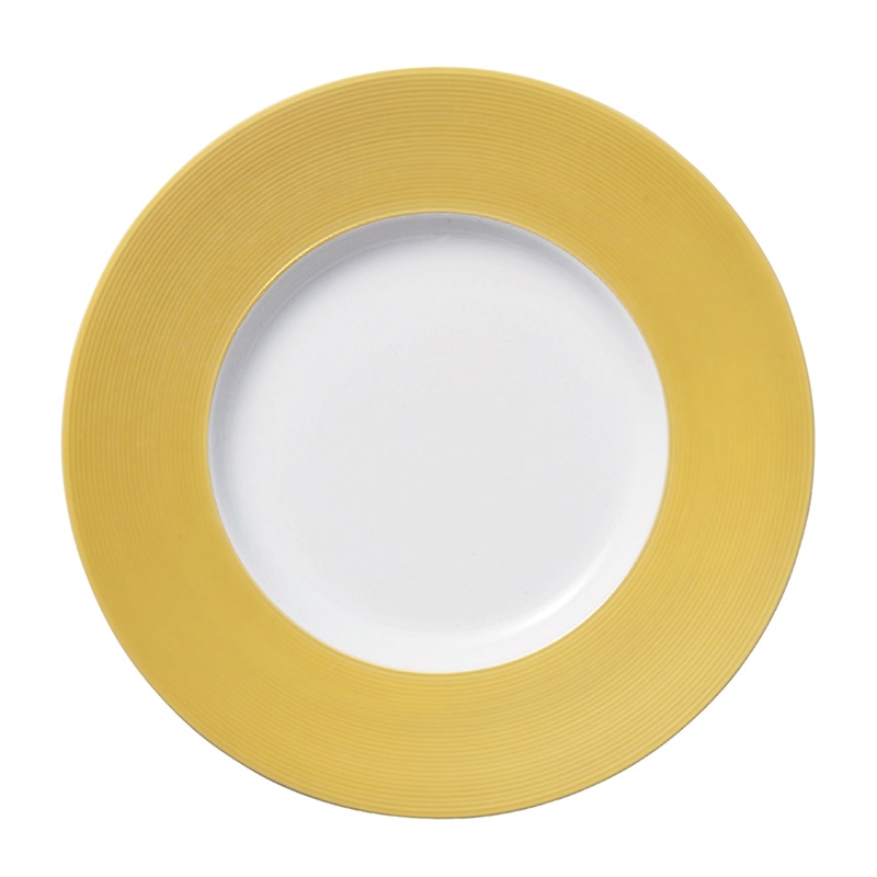 ミヤザキ食器 エムスタイル イルデパン カラー プレート 28cm ゴールド XIL2801GD 1個(ご注文単位4個)【直送品】