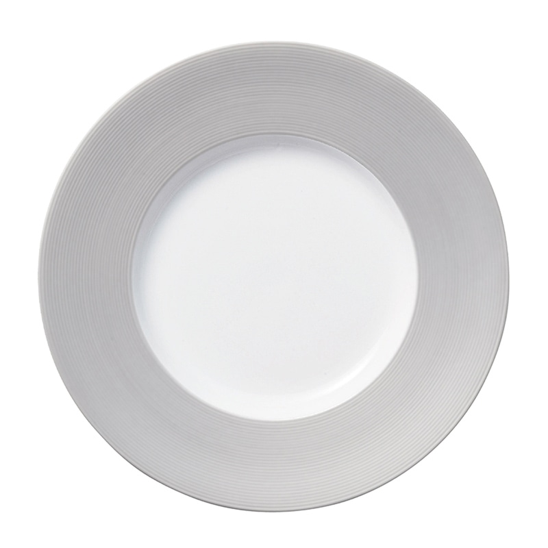 ミヤザキ食器 エムスタイル イルデパン カラー プレート 28cm シルバー XIL2801SL 1個（ご注文単位4個）【直送品】