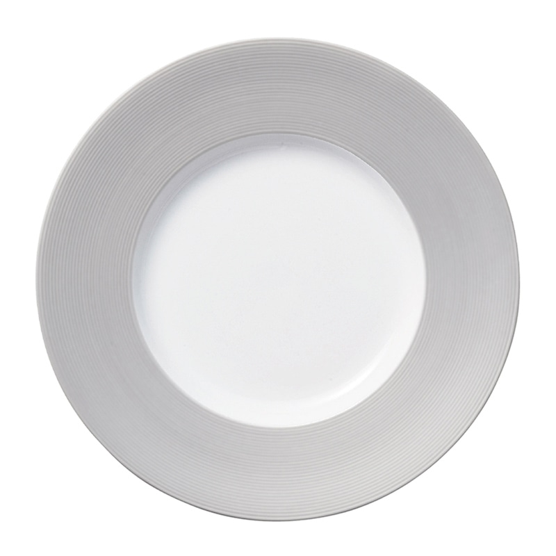 ミヤザキ食器 エムスタイル イルデパン カラー プレート 31cm シルバー XIL3101SL 1個（ご注文単位12個）【直送品】