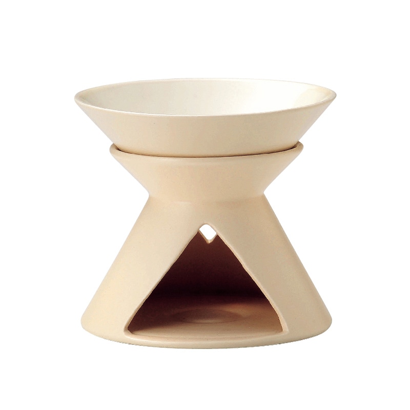 ミヤザキ食器 エムスタイル ルーチェ バーニャカウダポット バニラ LU0108CR 1個（ご注文単位18個）【直送品】