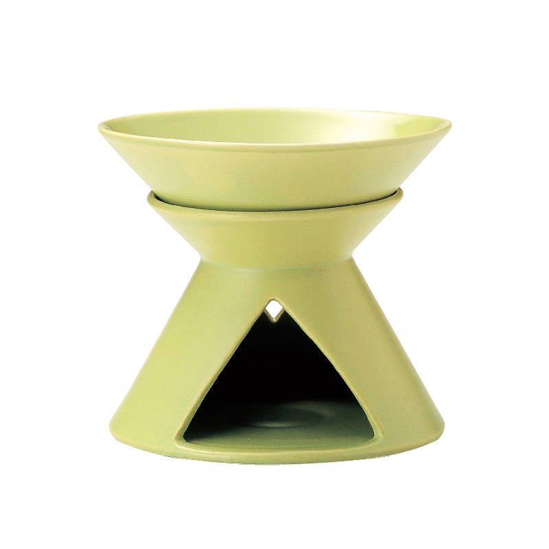 ミヤザキ食器 エムスタイル ルーチェ バーニャカウダポット ミント LU0108GR 1個（ご注文単位18個）【直送品】