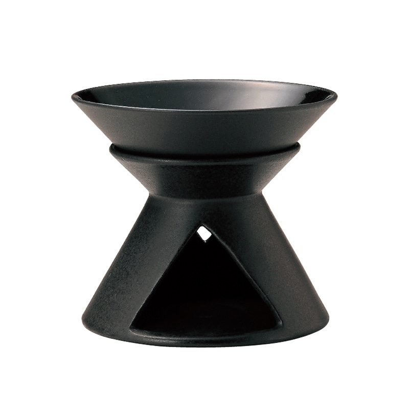 ミヤザキ食器 エムスタイル ルーチェ バーニャカウダポット トリュフ LU0108BK 1個（ご注文単位18個）【直送品】