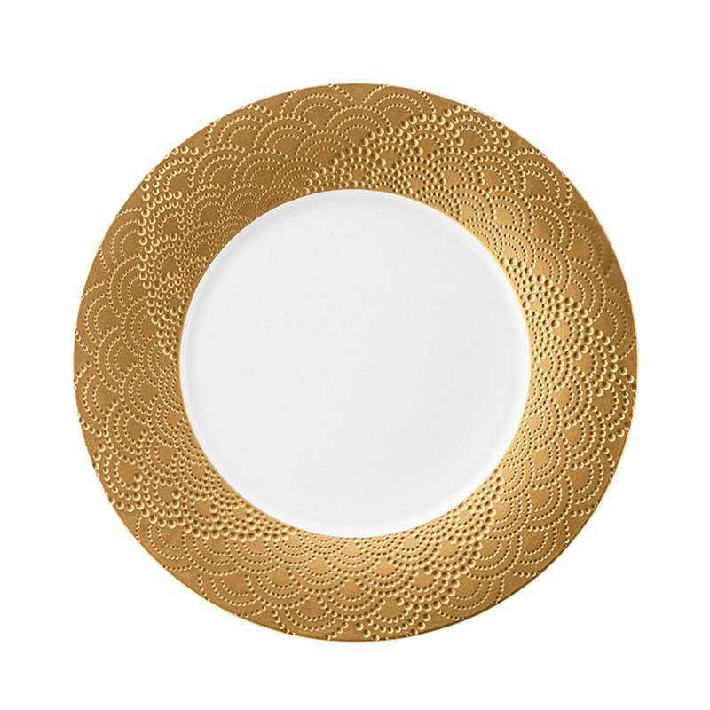 ミヤザキ食器 エムスタイル マグネシア サージ プレート 19cm ゴールド MG1961SUGD 1個（ご注文単位4個）【直送品】