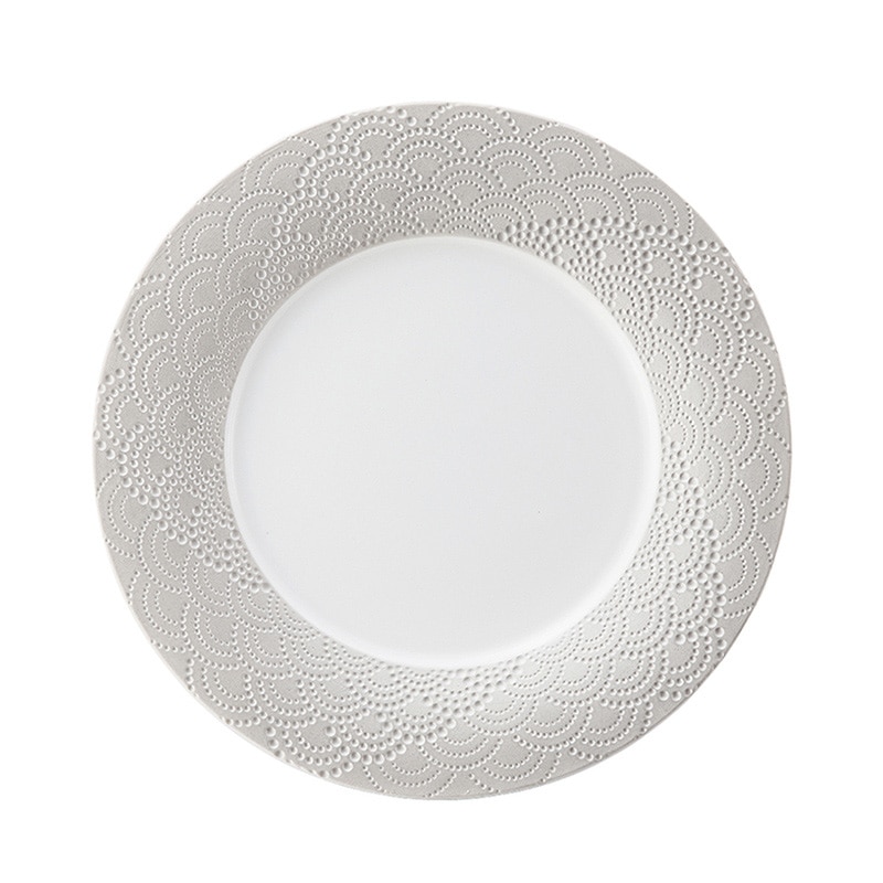 ミヤザキ食器 エムスタイル マグネシア サージ プレート 19cm シルバー MG1961SUSL 1個（ご注文単位4個）【直送品】