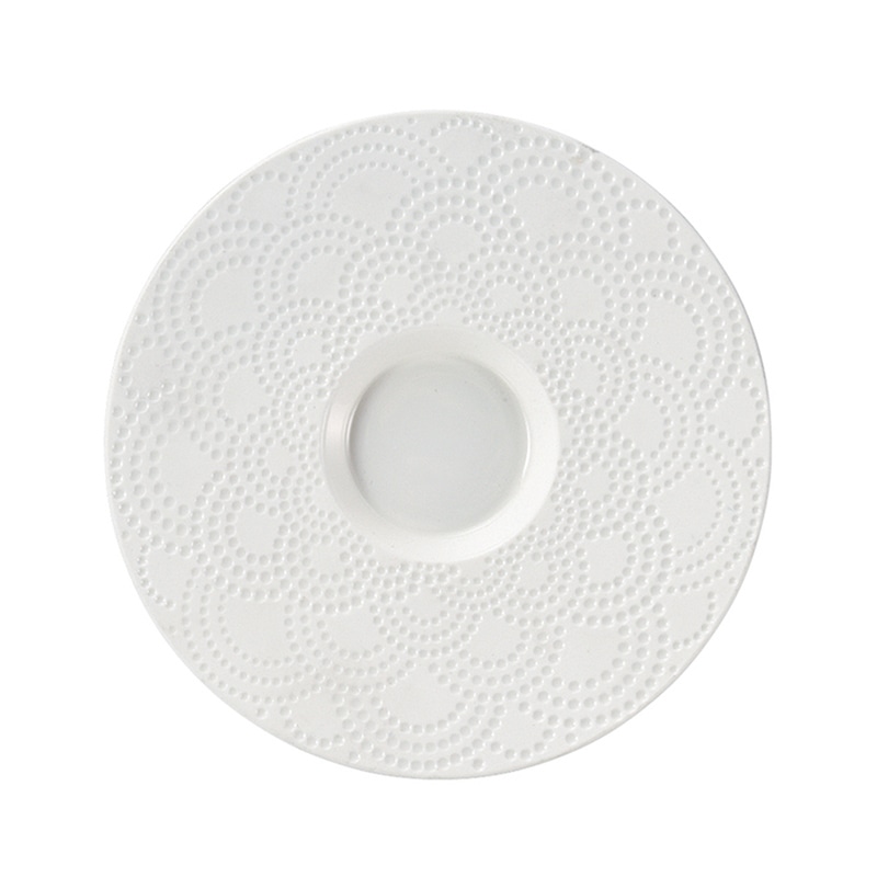 ミヤザキ食器 エムスタイル マグネシア サージ プレート 16cm 兼ソーサー シャイン MG0105SUSW 1個（ご注文単位6個）【直送品】