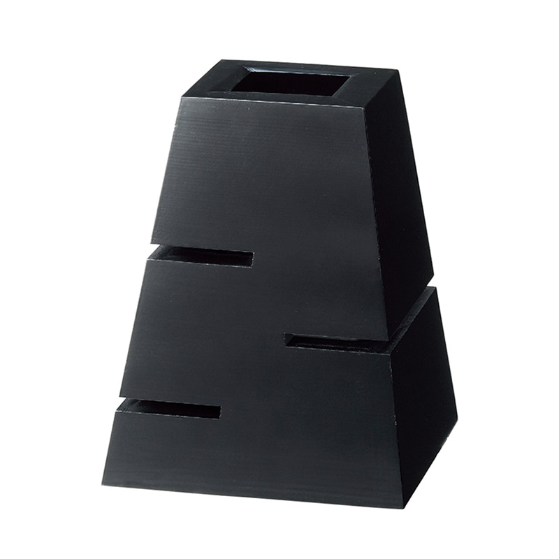 ミヤザキ食器 エムスタイル 木製ライザー H250mm ブラック RS2519BK 1個（ご注文単位1個）【直送品】