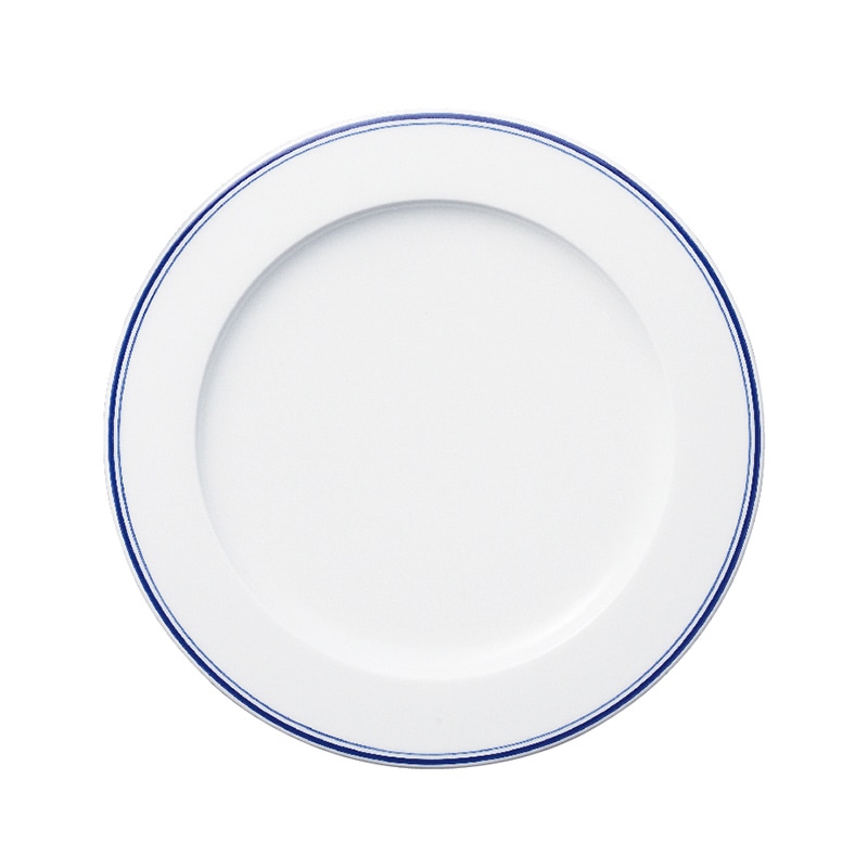 ミヤザキ食器 ラック ポーセレン アクセス ディーライン リムプレート 15cm ブルー RA15301ACBL 1個（ご注文単位24個）【直送品】