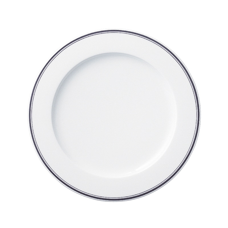ミヤザキ食器 ラック ポーセレン アクセス ディーライン リムプレート 15cm グレー RA15301ACGY 1個（ご注文単位24個）【直送品】