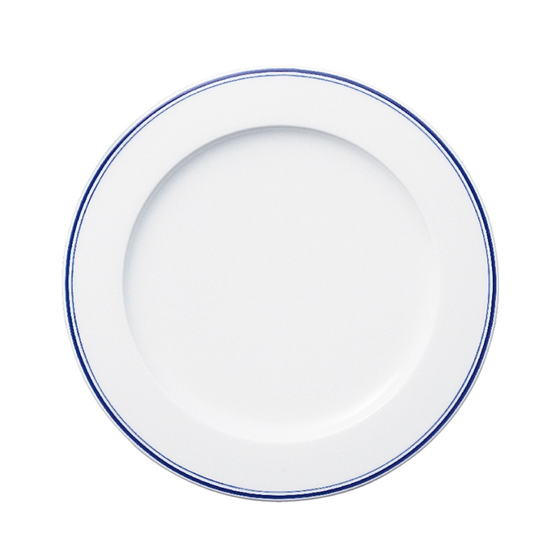 ミヤザキ食器 ラック ポーセレン アクセス ディーライン リムプレート 17cm ブルー RA17301ACBL 1個（ご注文単位24個）【直送品】