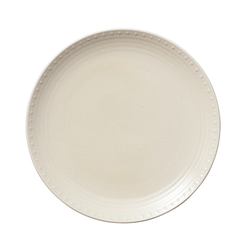 ミヤザキ食器 エムスタイル センプレ プレート 20cm クリーム SEM2001CR 1個（ご注文単位6個）【直送品】
