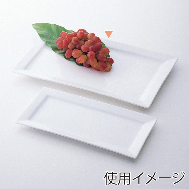 ミヤザキ食器 エムスタイル グランデビアンカ 長角プレート L GB0954 1個(ご注文単位1個)【直送品】