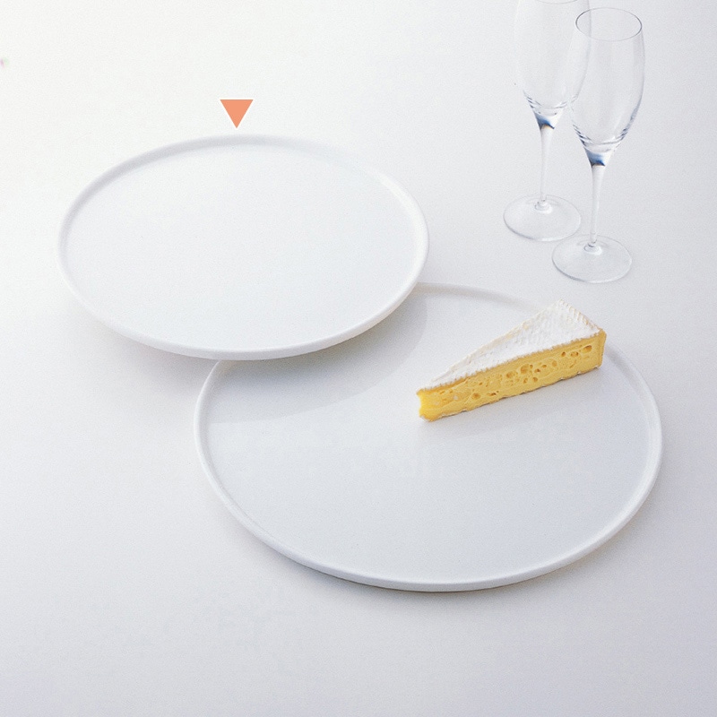 ミヤザキ食器 エムスタイル グランデビアンカ フラットラウンドプラター M GB2051 1個（ご注文単位2個）【直送品】