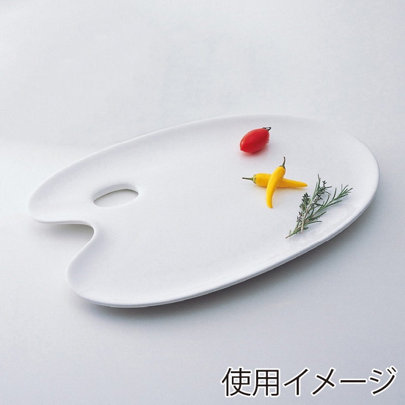 ミヤザキ食器 エムスタイル グランデビアンカ パレットプラター GB2177 1個（ご注文単位2個）【直送品】