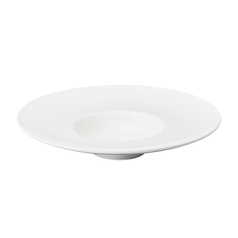 ミヤザキ食器 エムスタイル グランデビアンカ エキストラワイドリムプレート GB2806 1個（ご注文単位3個）【直送品】