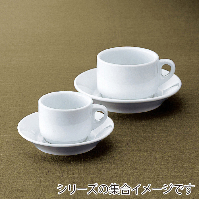ミヤザキ食器 エムスタイル テンポ カプチーノカップ&ソーサー CF0104-07 1個（ご注文単位4個）【直送品】