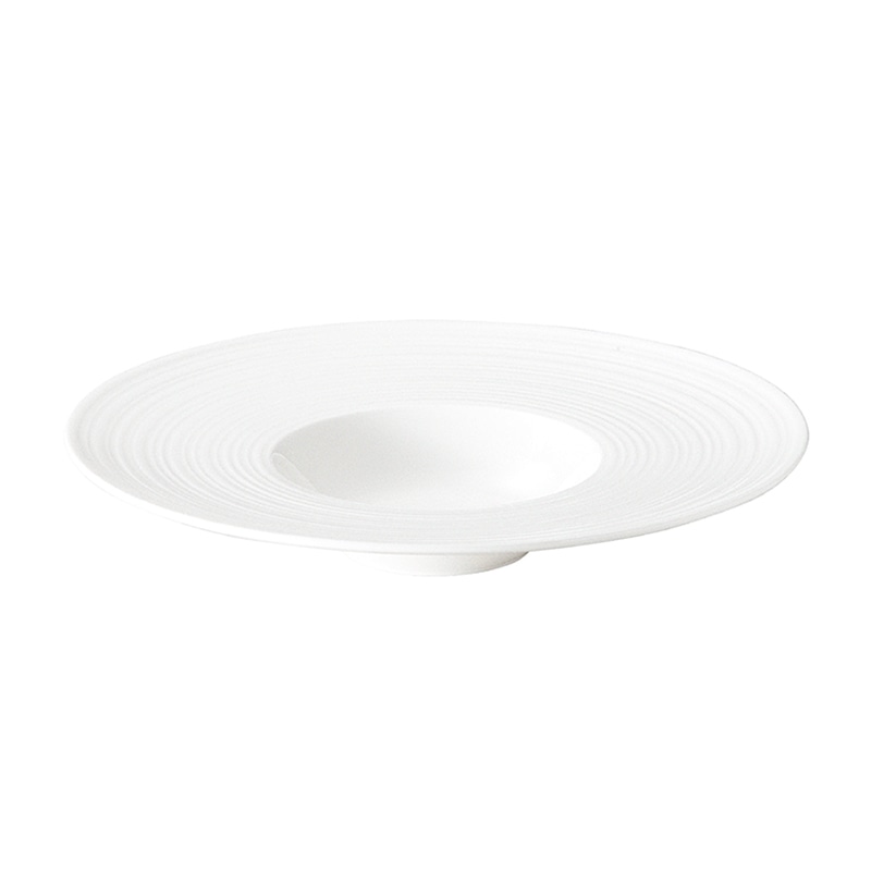 ミヤザキ食器 エムスタイル 伽羅 ワイドリムクーププレート 28cm KY2812 1個（ご注文単位18個）【直送品】