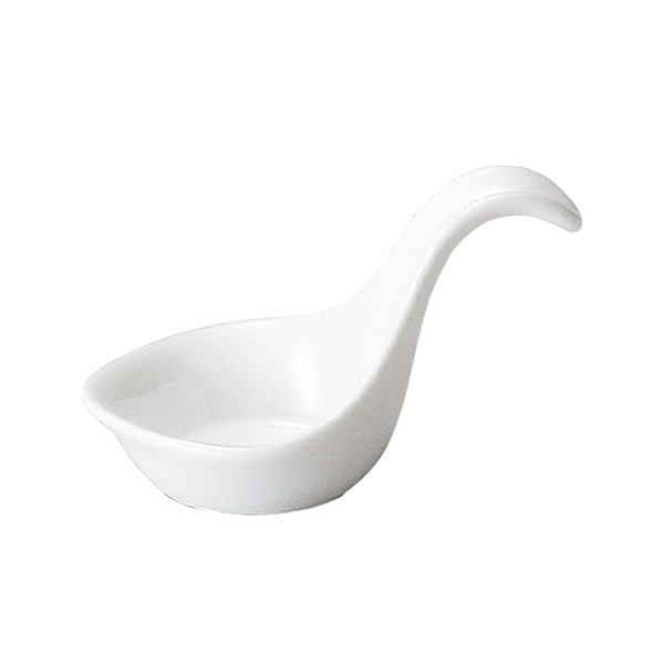 ミヤザキ食器 エムスタイル ニューヨークアクセサリー アミューズスプーンA ホワイト NY0509WH 1個（ご注文単位6個）【直送品】