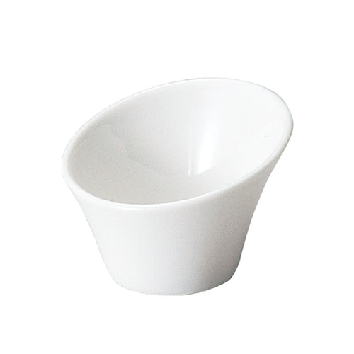 ミヤザキ食器 エムスタイル ニューヨークアクセサリー ハス切ミニカップ ホワイト NY0909WH 1個（ご注文単位6個）【直送品】