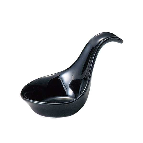 ミヤザキ食器 エムスタイル ニューヨークアクセサリー アミューズスプーンA ブラック NY0509BK 1個（ご注文単位6個）【直送品】