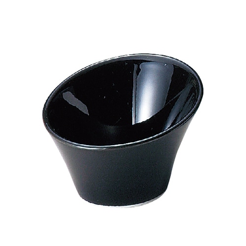 ミヤザキ食器 エムスタイル ニューヨークアクセサリー ハス切ミニカップ ブラック NY0909BK 1個（ご注文単位6個）【直送品】