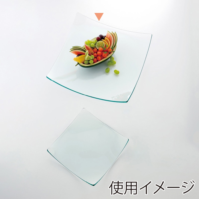 ミヤザキ食器 エムスタイル グランデヴェートロ 反り角プレート LL 48cm GV4811 1個（ご注文単位4個）【直送品】