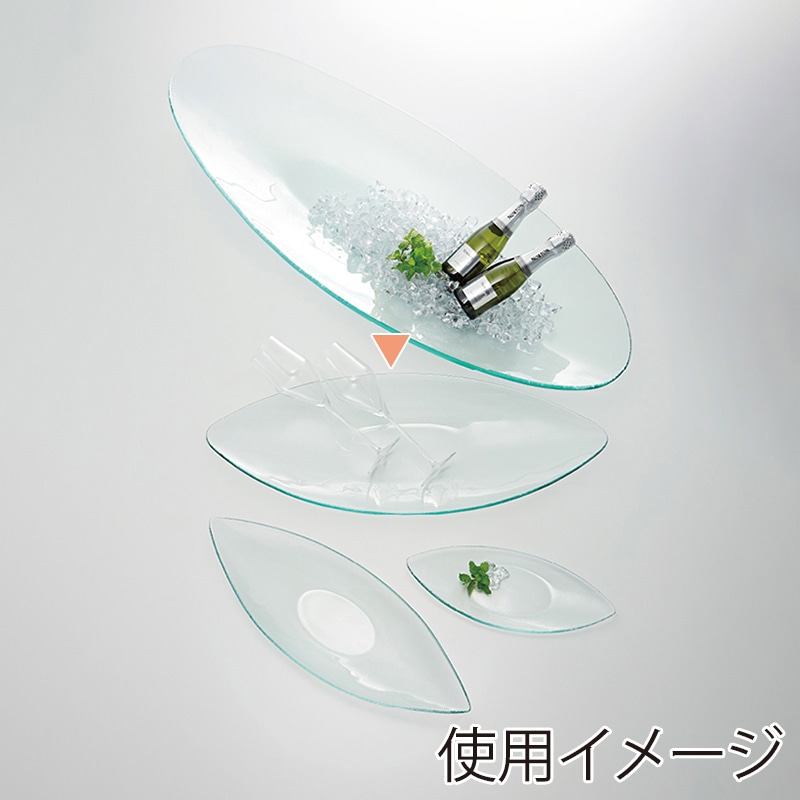 ミヤザキ食器 エムスタイル グランデヴェートロ 舟型プレート L 60cm GV6021 1個（ご注文単位8個）【直送品】