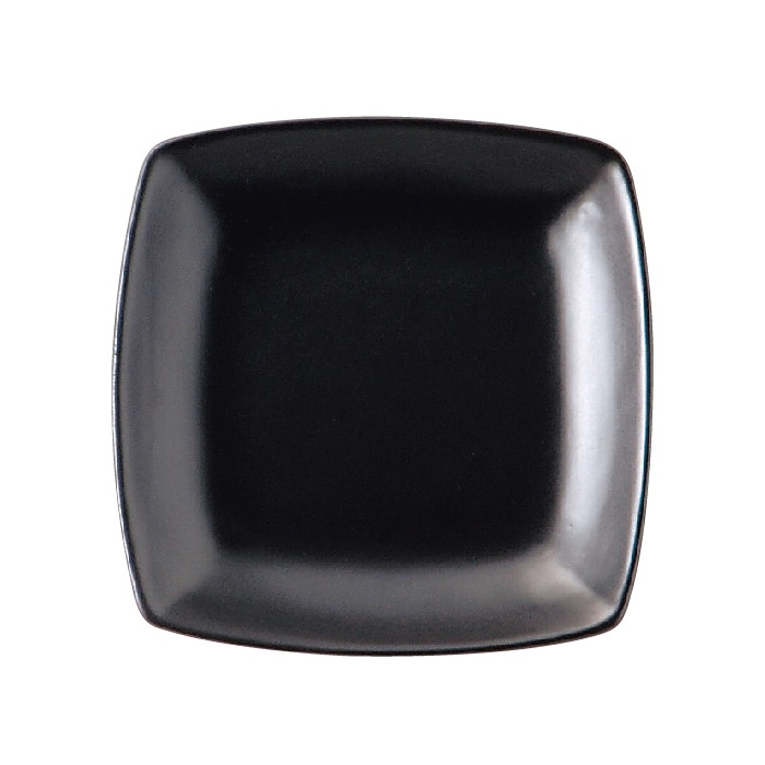 ミヤザキ食器 エムスタイル アンビエンテ 角型プレート S ブラック AM037CBK 1個（ご注文単位6個）【直送品】