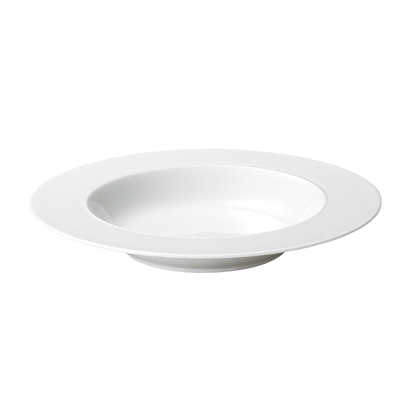 ミヤザキ食器 エムスタイル トッカータ クーププレート 28cm ホワイト TT2802WH 1個（ご注文単位8個）【直送品】