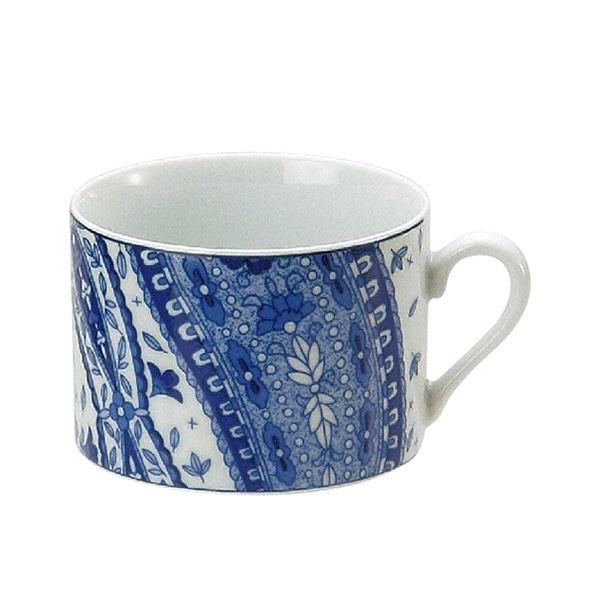 ミヤザキ食器 エムスタイル トッカータ ペイズリー カップ ブルー TT0104PSBL 1個（ご注文単位4個）【直送品】