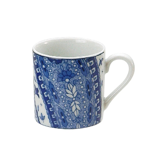 ミヤザキ食器 エムスタイル トッカータ ペイズリー デミタスカップ ブルー TT0204PSBL 1個（ご注文単位4個）【直送品】