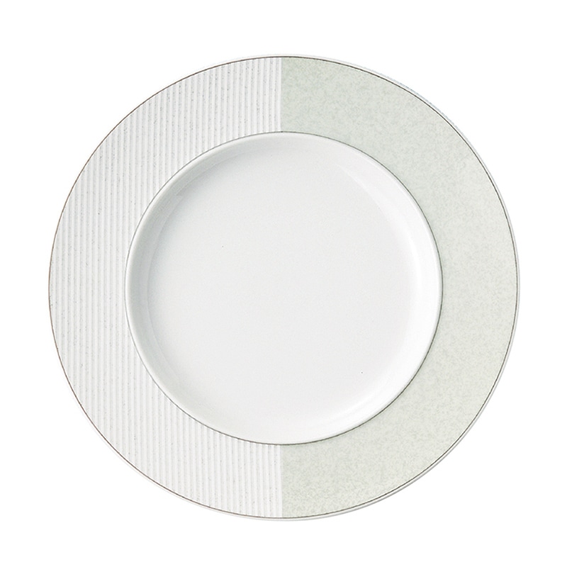 ミヤザキ食器 エムスタイル トッカータ ミッシェーラ プレート 24cm グリーン TT2401MIGR 1個（ご注文単位4個）【直送品】