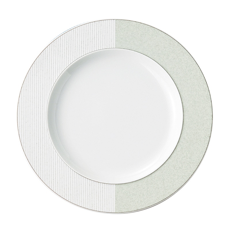 ミヤザキ食器 エムスタイル トッカータ ミッシェーラ プレート 28cm グリーン TT2801MIGR 1個(ご注文単位4個)【直送品】