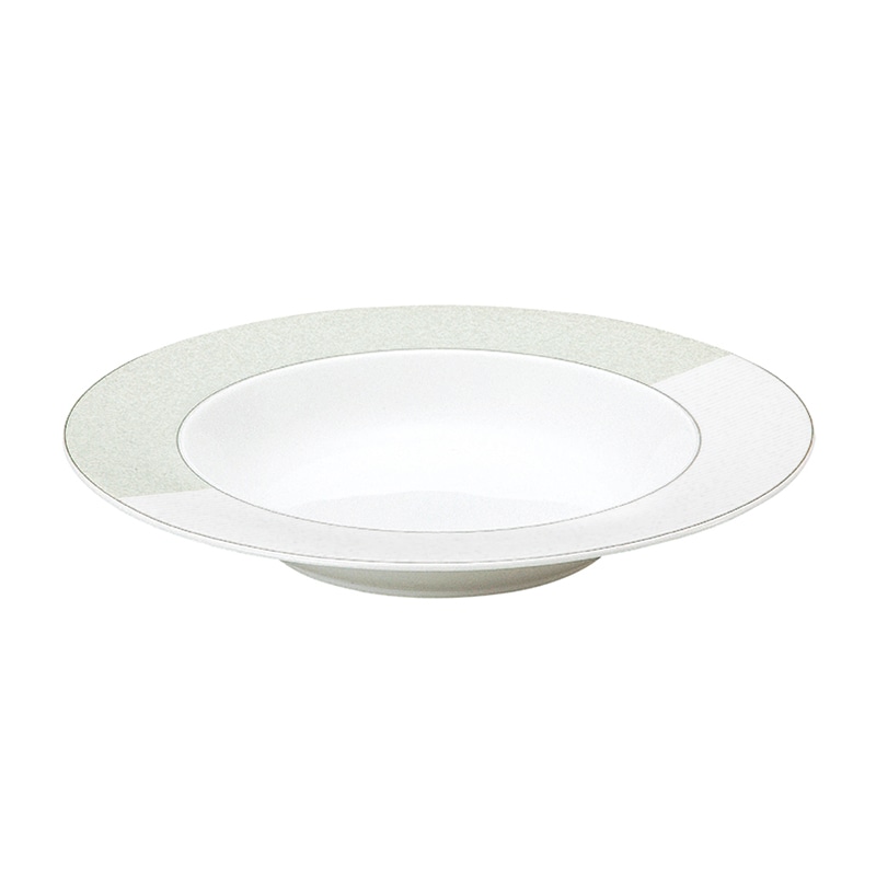 ミヤザキ食器 エムスタイル トッカータ ミッシェーラ クーププレート 28cm グリーン TT2802MIGR 1個(ご注文単位8個)【直送品】