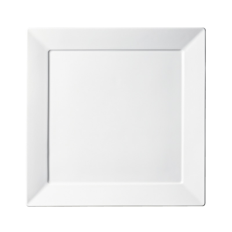 ミヤザキ食器 エムスタイル マグネシア グランデ・アリア スクエアプレート 20.5cm MG2021GAWH 1個（ご注文単位6個）【直送品】