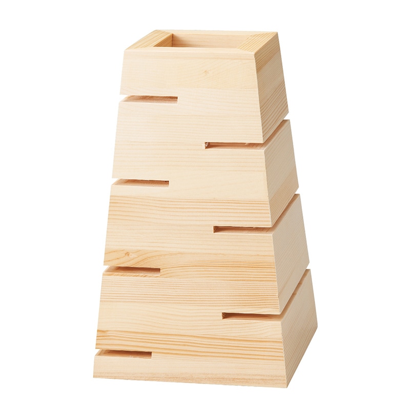 ミヤザキ食器 エムスタイル 木製ライザー H380mm ナチュラル RS3819NA 1個（ご注文単位1個）【直送品】