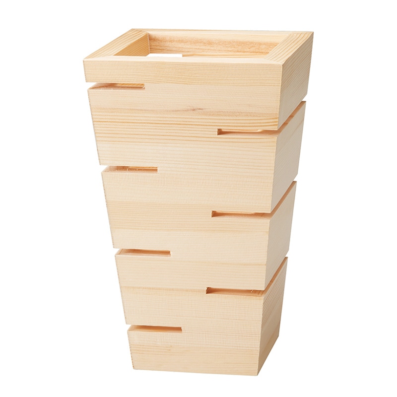 ミヤザキ食器 エムスタイル 木製ライザー H380mm ナチュラル RS3819NA 1個(ご注文単位1個)【直送品】