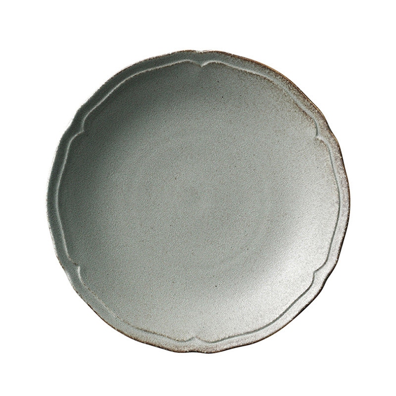 ミヤザキ食器 エムスタイル 梨花 プレート 16.5cm グレー RN1601GY 1個（ご注文単位6個）【直送品】