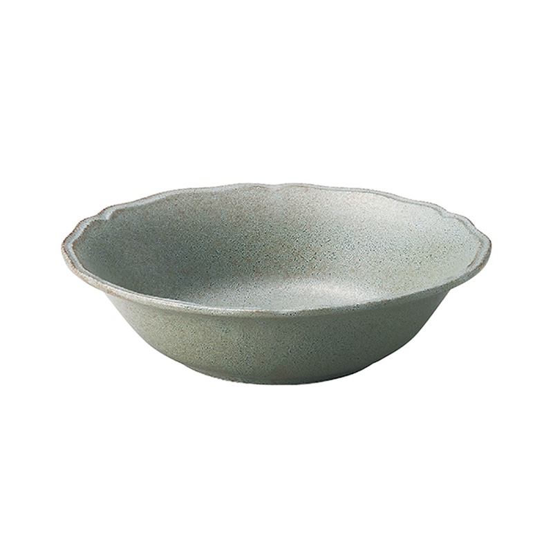 ミヤザキ食器 エムスタイル 梨花 オートミール 16.5cm グレー RN1603GY 1個（ご注文単位6個）【直送品】