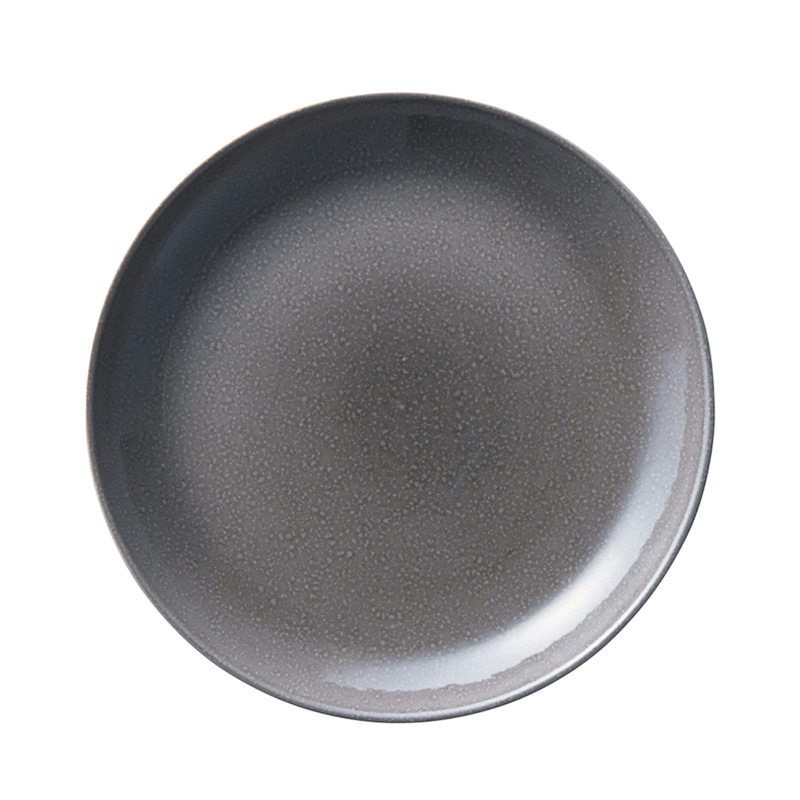 ミヤザキ食器 エムスタイル アンジー プレート 19cm ウォームグレー AG1901WG 1個（ご注文単位6個）【直送品】