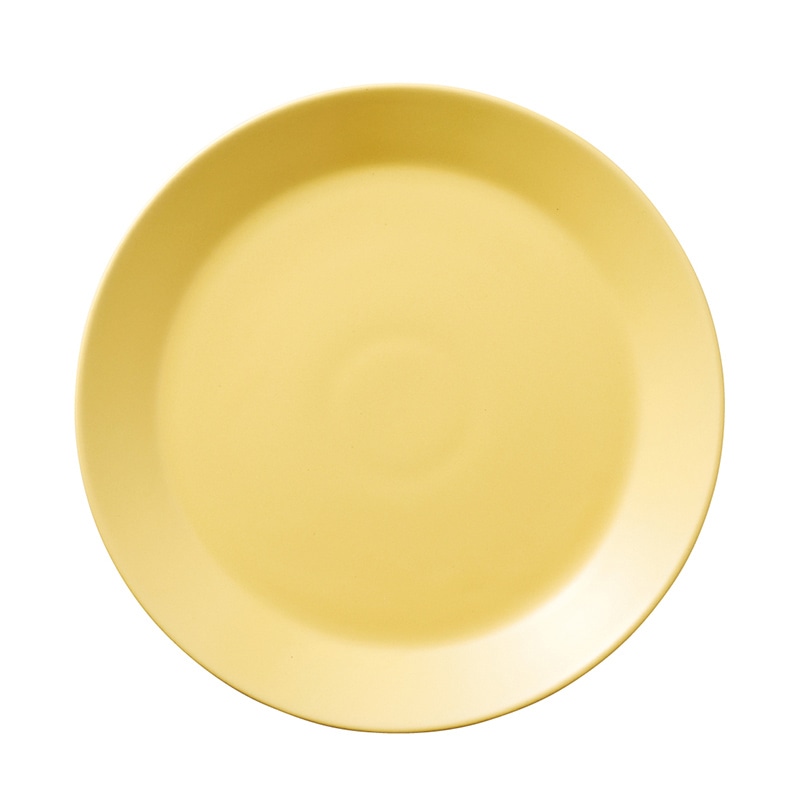 ミヤザキ食器 エムスタイル ライク プレート 21.5cm イエロー LK2101YE 1個（ご注文単位3個）【直送品】